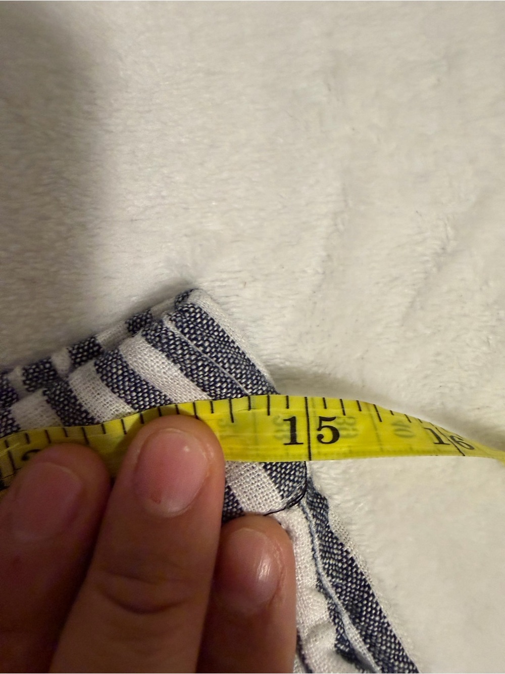 Caslon Gray White Striped Linen Blend Wide Leg Pants Size S - Picture 5 of 6